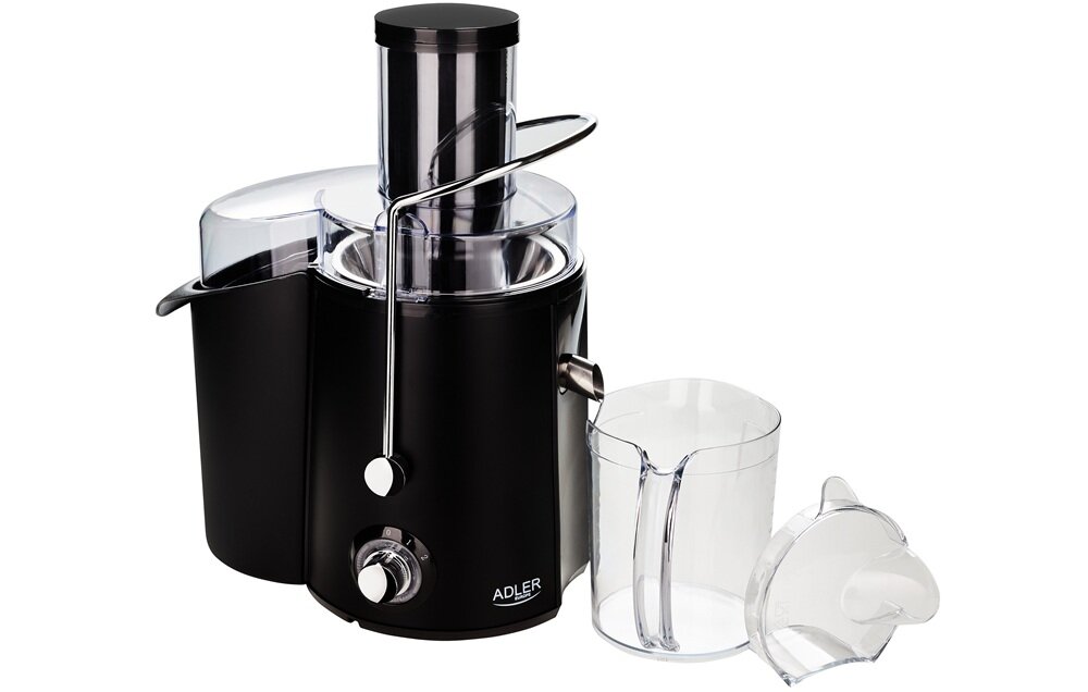 Sokowirówka ADLER AD 4127 zdejmowane elementy, można myć w zmywarce, prosta konstrukcja, szybki montaż i demontaż