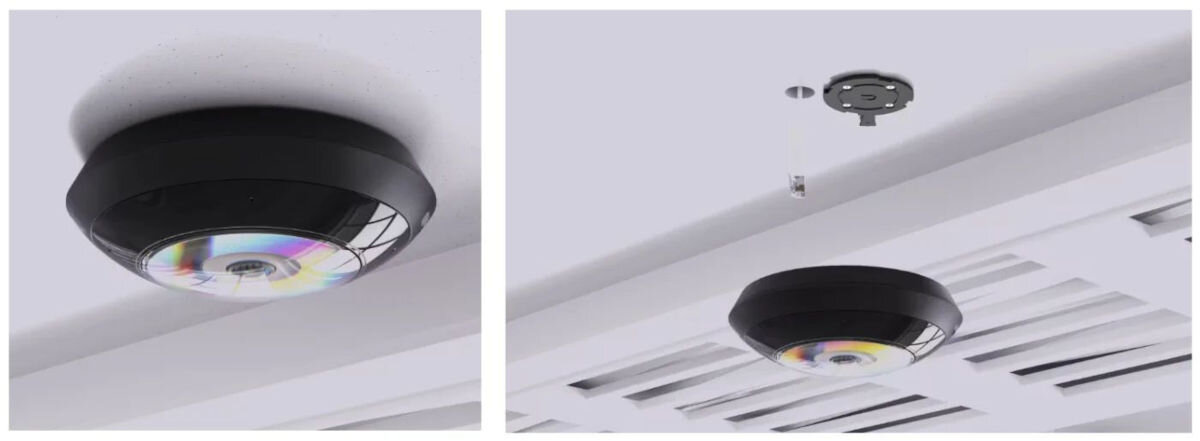 Kamera UBIQUITI AI 360 Zewnętrzna / Wewnętrzna, LAN, 360°, AI, kamera, PTZ, Montaż kopułowej kamery IP na suficie.