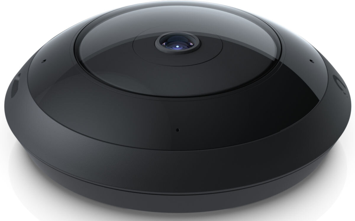 Kamera UBIQUITI AI 360 Zewnętrzna / Wewnętrzna, LAN, IPX4, IK08, aluminiowa, montaż, Przód kopułowej kamery IP Ubiquiti z soczewką