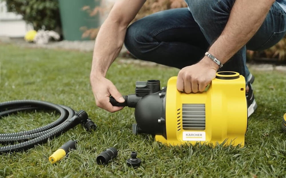 Pompa do wody KARCHER BP 4.500 Garden Set Plus 1.645-701.0 elektryczna cisnienie 3,6 bara glebokosc do 8 metrow temperatura