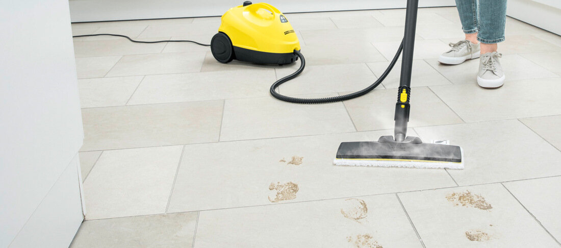 Пароварка KARCHER SC 2 EasyFix проста у використанні Ємність бака 1 л зручна ручка легка конструкція вага 2,9 кг