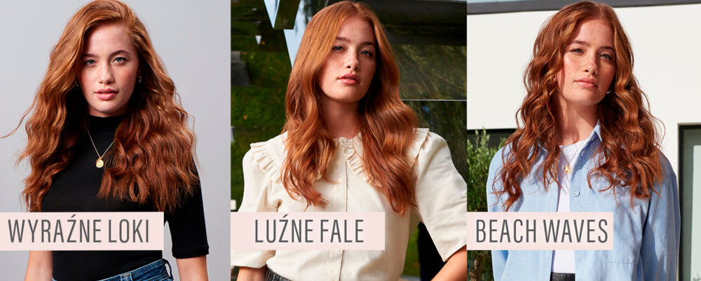 Lokówka BABYLISS Curl&Wave MS750E wszechstronne narzędzie trzy wymienne nasadki owalna stożkowa zakręcona różne stylizacje wyraźne loki zachwycające fale pełne objętości fryzury nasadki eksperymentowanie plażowe fale eleganckie loki bez trudu i wysiłku 