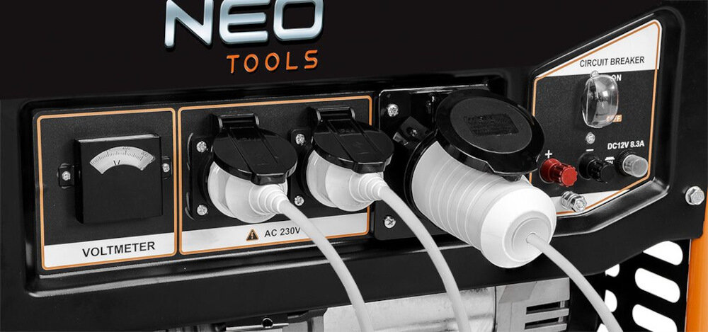 Agregat prądotwórczy NEO TOOLS 04-731 potega niezawodnosc precyzyjny projekt solidna konstrukcja optymalne proporcje dlugosc 815 mm szerokosc 530 mm wysokosc 560 mm