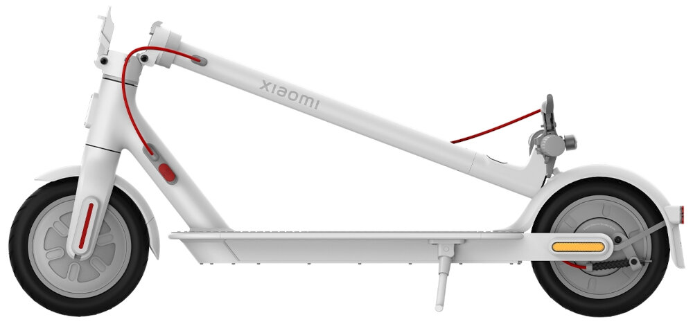 Hulajnoga elektryczna XIAOMI 3 Lite Biały ulepszony system składania w trzech szybkich krokach