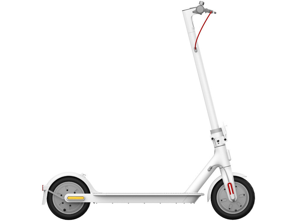 Hulajnoga elektryczna XIAOMI 3 Lite Biały haumlce elektryczny hamulec przedni tylny bębnowy