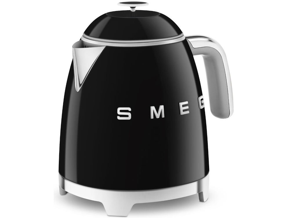 Czajnik SMEG KLF05BLEU Czarny pojemność 0,8 l trzy filiżanki kawy małe gospodarstwa domowe pojedyńcze porcje moc 1400 W szybkie gotowanie wody szybkie wygodne działanie