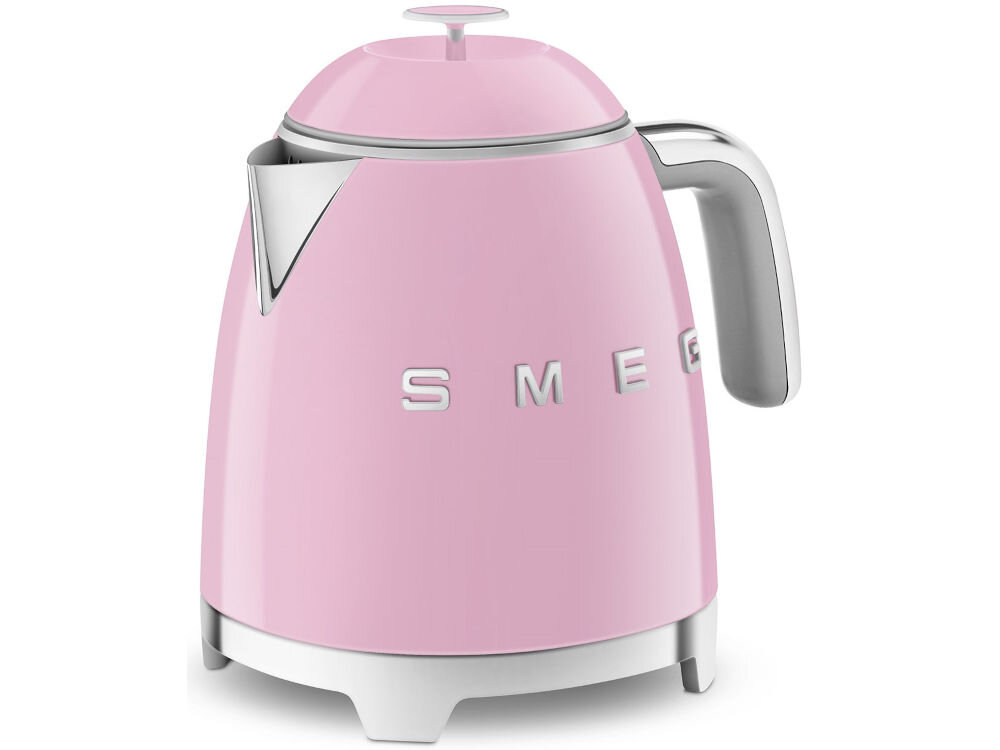 Czajnik SMEG KLF05PKEU Różowy pojemność 0,8 l trzy filiżanki kawy małe gospodarstwa domowe pojedyńcze porcje moc 1400 W szybkie gotowanie wody szybkie wygodne działanie