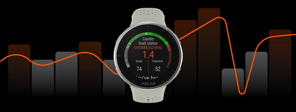Zegarek sportowy POLAR Pacer  ekran bateria czujniki zdrowie sport pasek ładowanie pojemność rozdzielczość łączność sterowanie krew puls rozmowy smartfon aplikacja 
