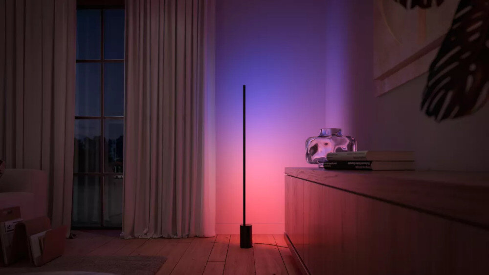 Lampa podłogowa PHILIPS HUE Signe Gradient 215946 Bluetooth płynne łączenie płynne przechodzenie w jednego koloru w drugi