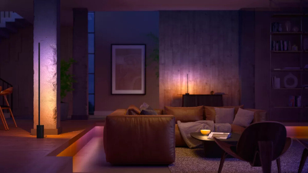 Lampa stołowa PHILIPS HUE Signe Gradient 215947 Bluetooth prosty nowoczesny wygląd białe i kolorowe światło
