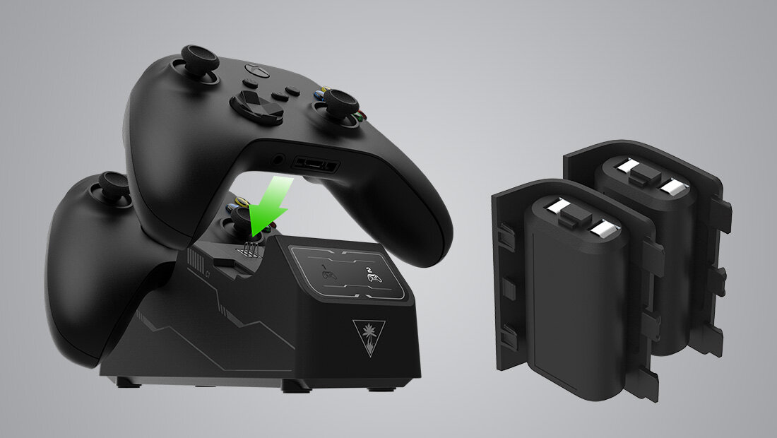 Stacja dokująca TURTLE BEACH do padów Xbox Series X/S + 2 akumulatory zdjęcie stacji lifestyle