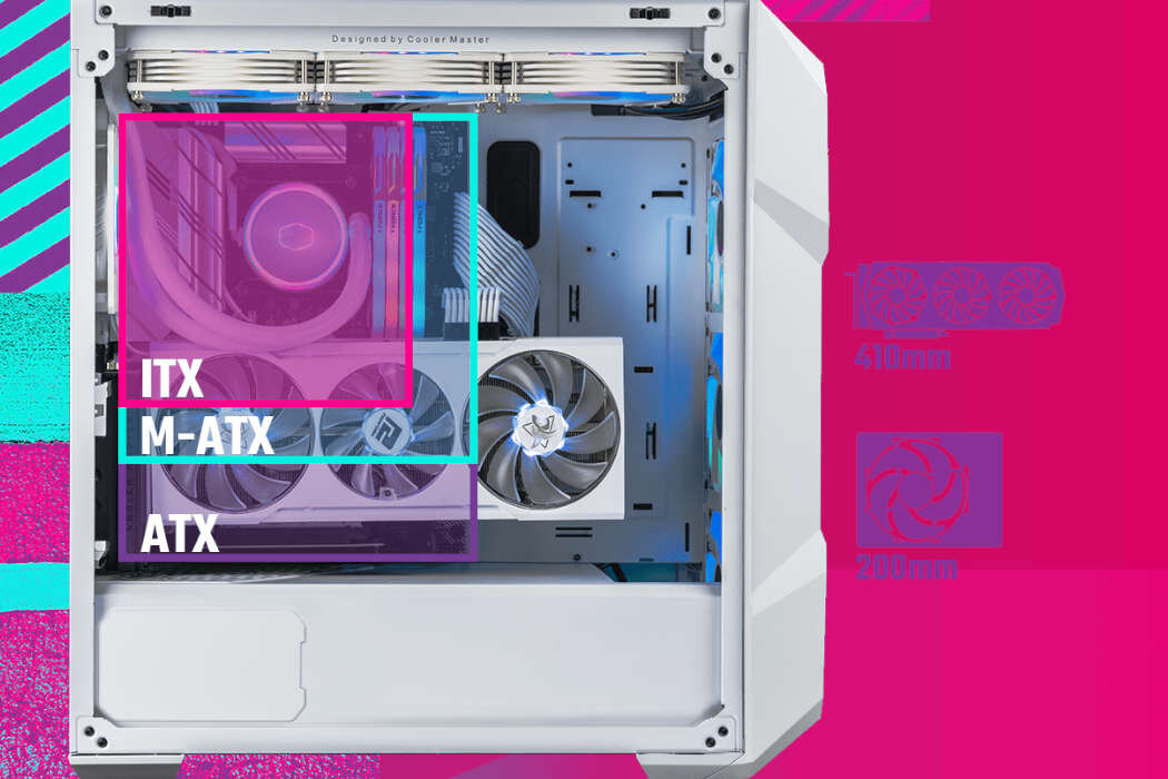 Obudowa COOLER MASTER TD500 Mesh V2 Filtry montaż aranżowania kabli panel