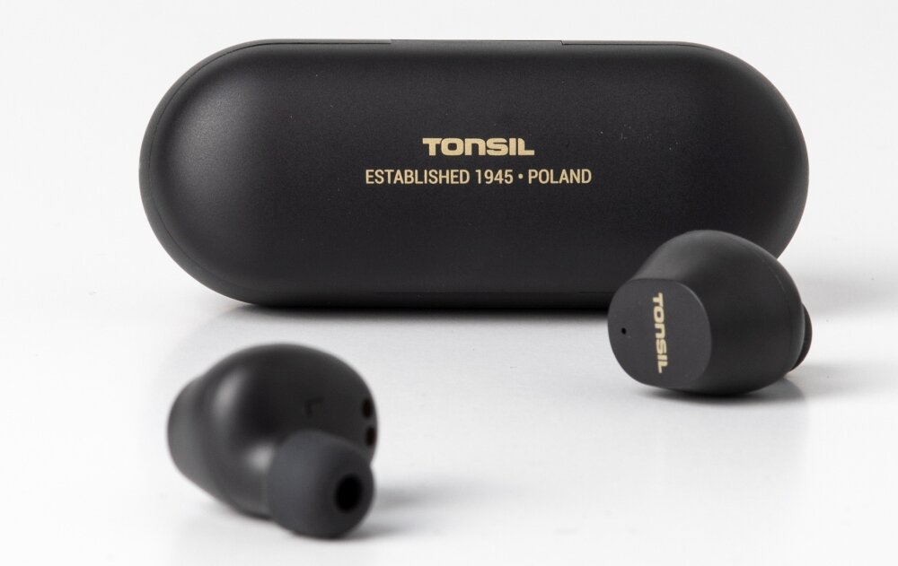Słuchawki dokanałowe TONSIL T45BT bluetooth anc wygoda komfort czas pracy