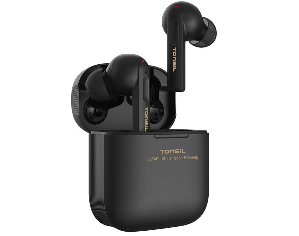 Słuchawki dokanałowe TONSIL T55BT bluetooth anc wygoda komfort czas pracy