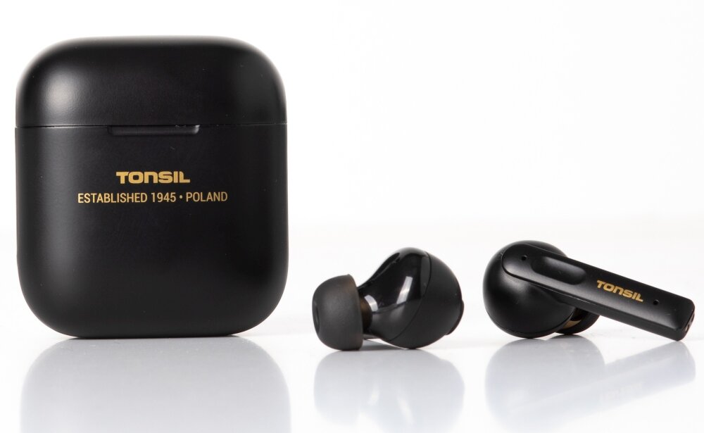 Słuchawki dokanałowe TONSIL T55BT bluetooth anc wygoda komfort czas pracy
