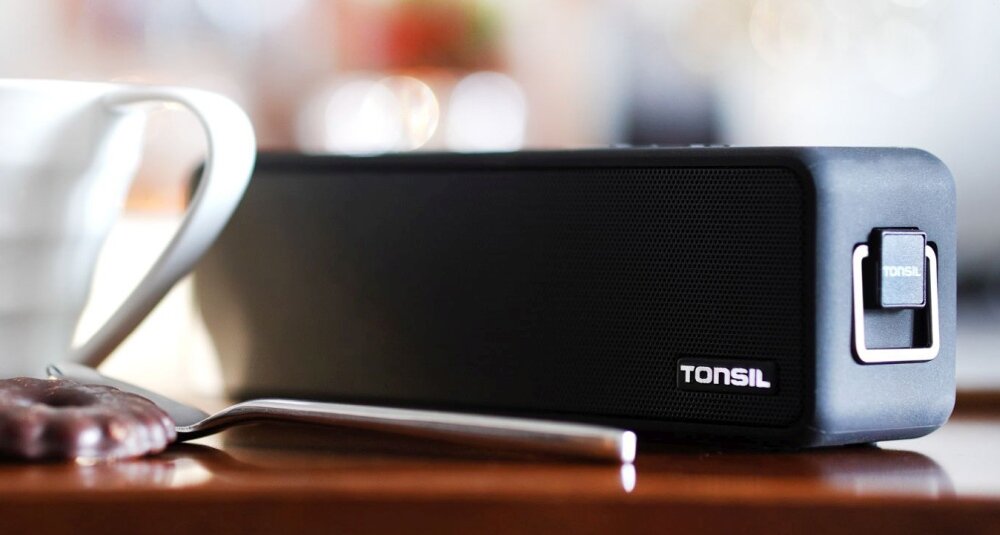 Głośnik mobilny TONSIL Go 6 Czarny akumulator lekkość kompatkowość brzmienie bas technologia TWS konstrukcja