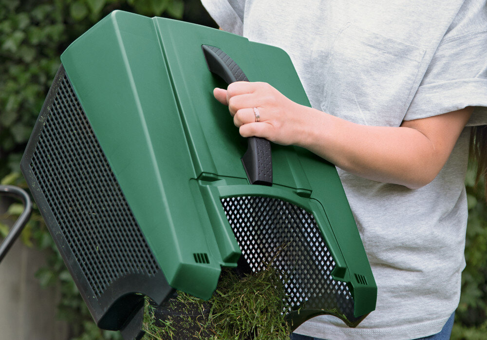 Kosiarka akumulatorowa BOSCH Easy Mower 18V-32-200 06008B9D01 kosz 31-litrowy zintegrowany uchwyt wskaznik poziomu napelnienia