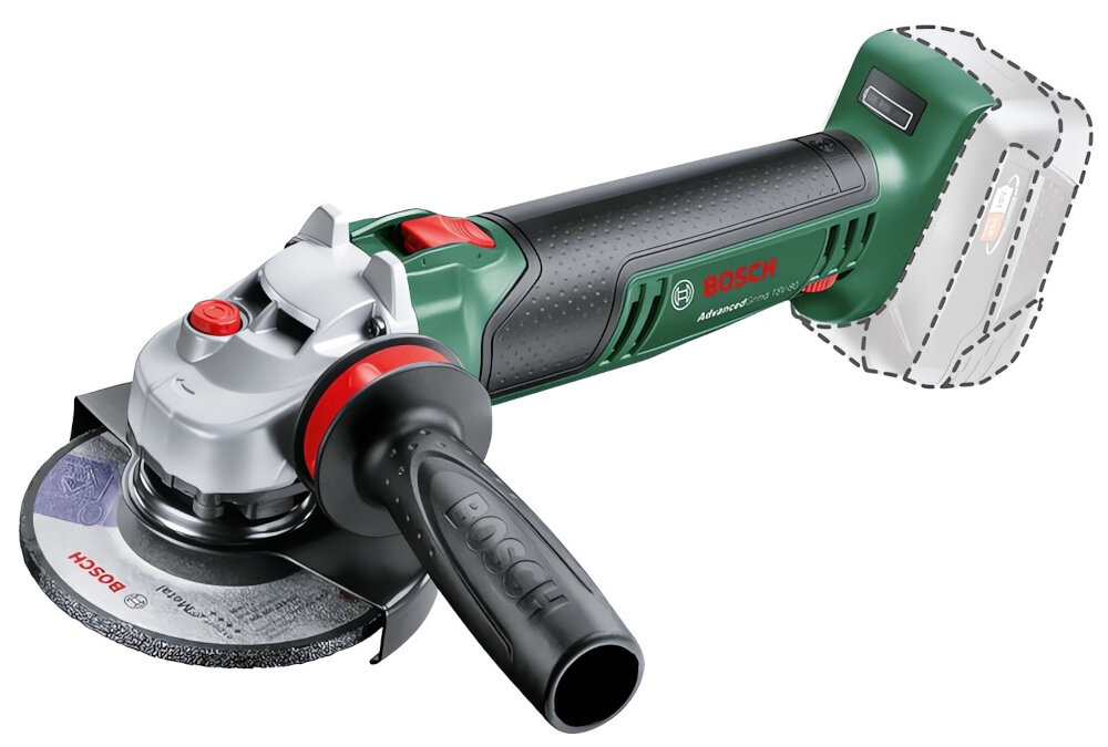 Szlifierka kątowa BOSCH Professional AdvancedGrind 18V-80 06033E5100 do przecinania szlifowania wygładzania usuwania zadzioró bardzo wydajna niski poziom wibracji wysoki komfort użytkowania do pracy w metalu i kamieniu