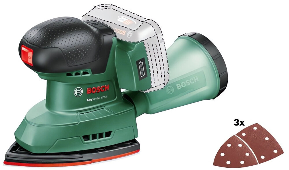 Szlifierka delta BOSCH Professional EasySander 18V-8 06033E3000 zestaw