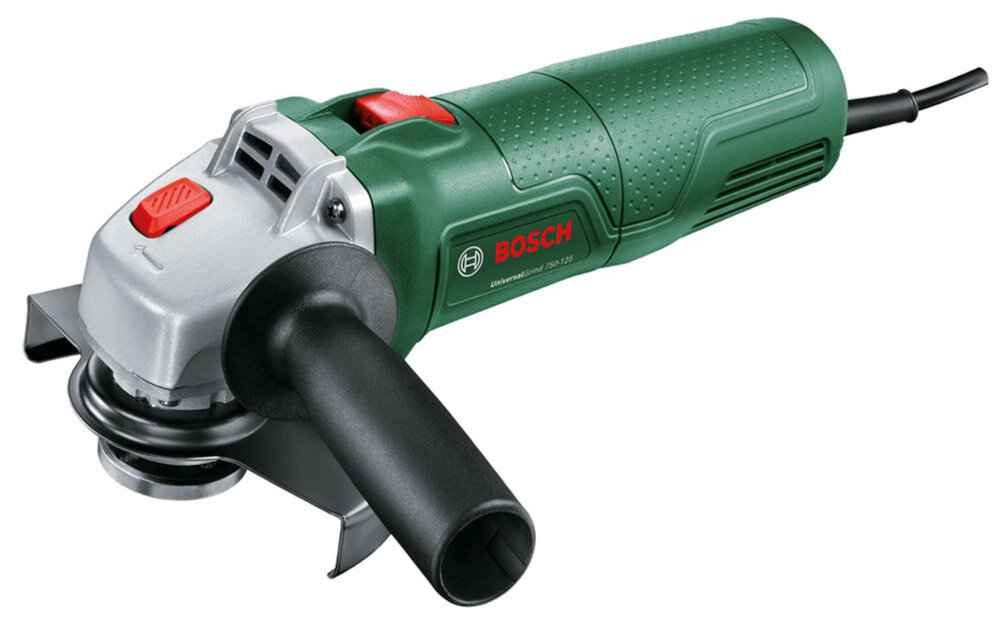Szlifierka kątowa BOSCH UniversalGrind 750-125 profesjonalne narzedzie elektryczne solidna konstrukcja wydajna do warsztatu na budowe do domu niewielki ergonomiczny design niewielka waga 1,8 kg doskonale wywazenie
