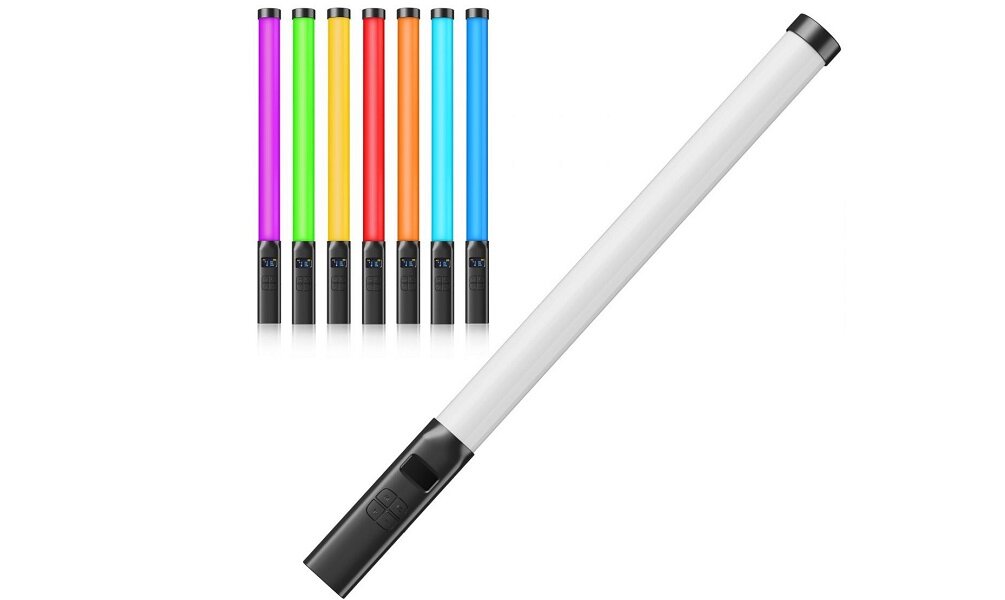 Lampa LED ULANZI VL119 RGB Wyświetlacz OLED Wbudowany dyfuzor funkcje dodatkowe Kabel USB-A - USB-C zasilanie  