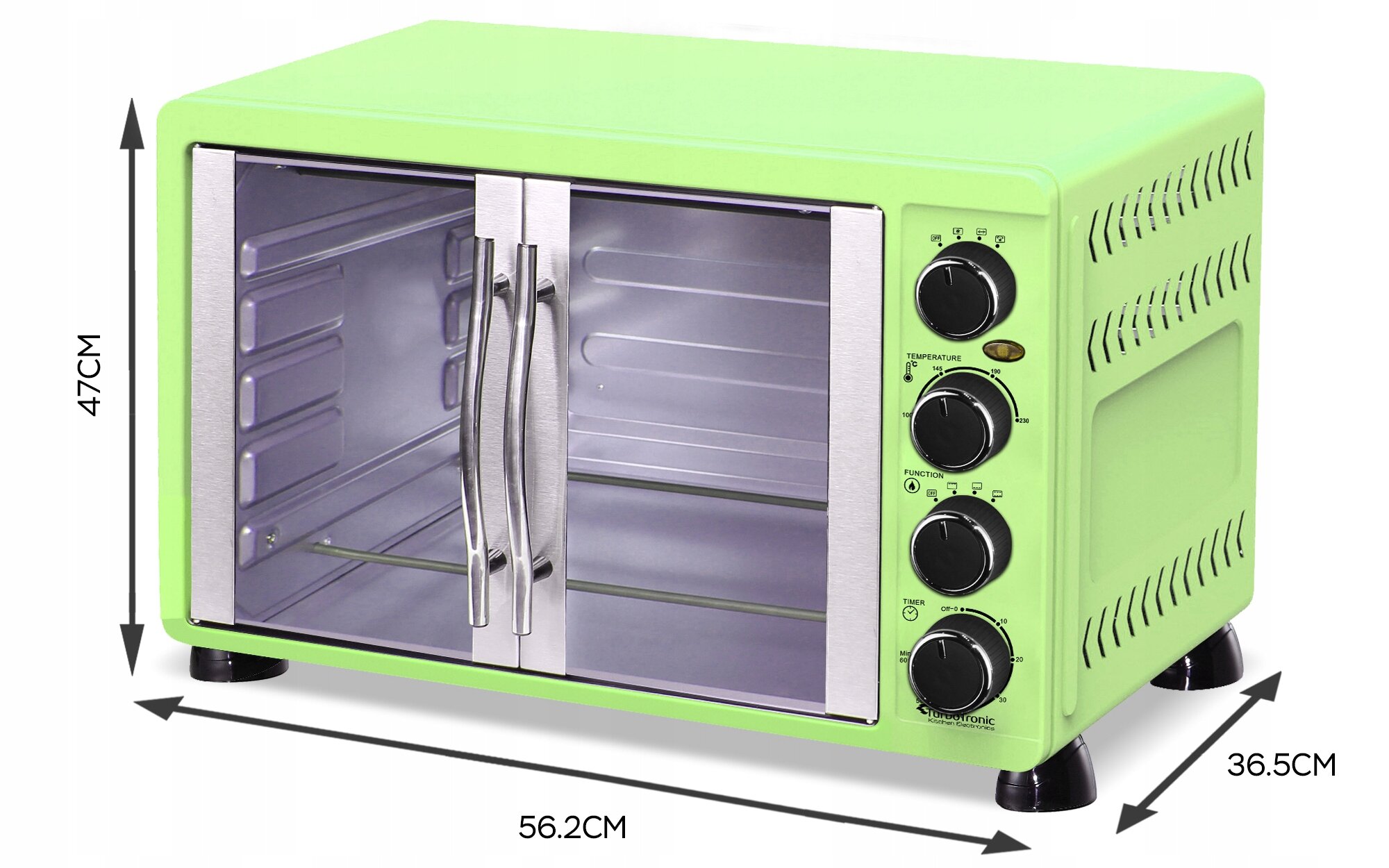 Piekarnik TURBOTRONIC TT-FEO55 Praktyczna konstrukcja