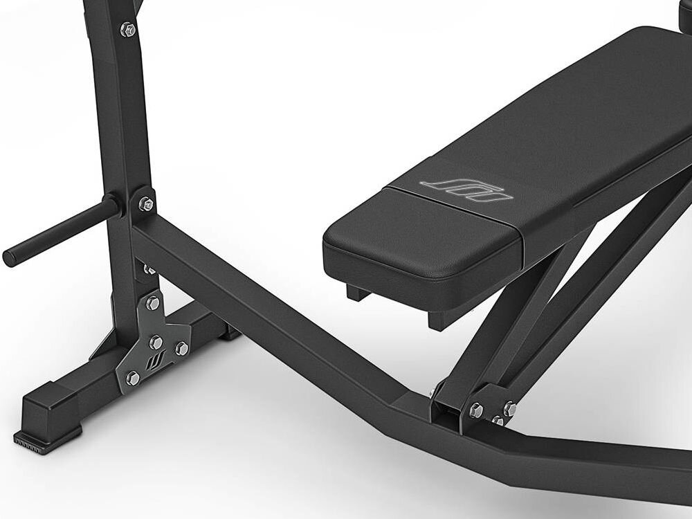 Ławka do ćwiczeń MARBO SPORT MS-L106 2.0 wzmocniona tapicerka gumowany stopki