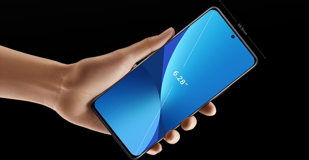 Smartfon XIAOMI 12X  ekran bateria aparat procesor ram pamięć pojemność rozdzielczość zdjęcia filmy opis dane cechy blokady system łączność wifi bluetooth obudowa szkło odporność porty muzyka transfer sieć przekątna matryca waga czujniki