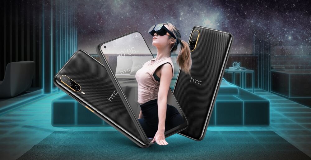Smartfon HTC Desire 22 Pro ekran bateria aparat procesor ram pamięć pojemność rozdzielczość zdjęcia filmy opis dane cechy blokady system łączność wifi bluetooth obudowa szkło odporność porty muzyka transfer sieć przekątna matryca waga czujniki