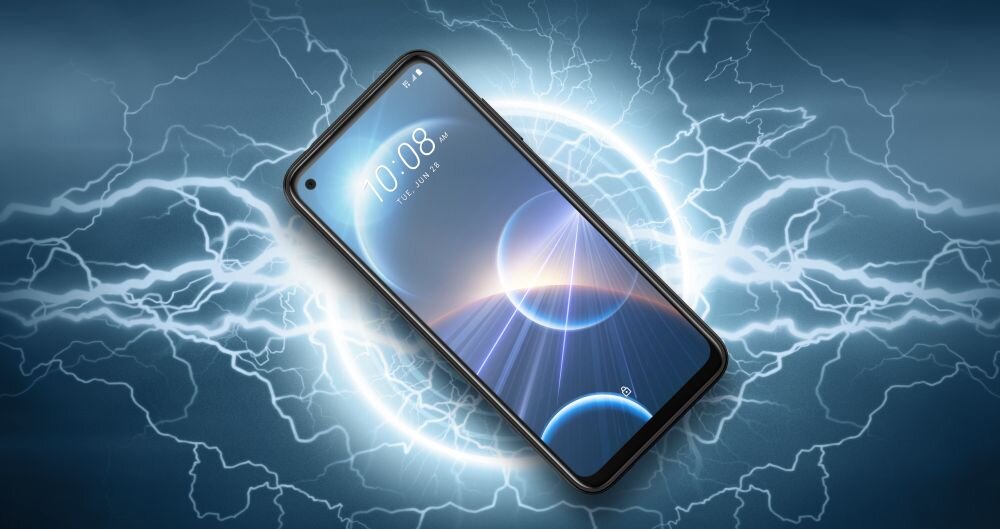 Smartfon HTC Desire 22 Pro ekran bateria aparat procesor ram pamięć pojemność rozdzielczość zdjęcia filmy opis dane cechy blokady system łączność wifi bluetooth obudowa szkło odporność porty muzyka transfer sieć przekątna matryca waga czujniki