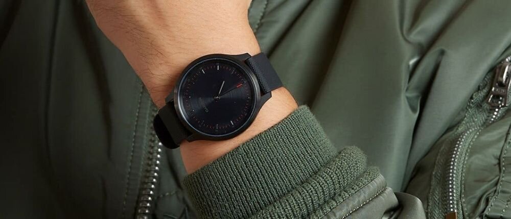 Zegarek sportowy GARMIN Vivomove 3S  ekran bateria czujniki zdrowie sport pasek ładowanie pojemność rozdzielczość łączność sterowanie krew puls rozmowy smartfon aplikacja 