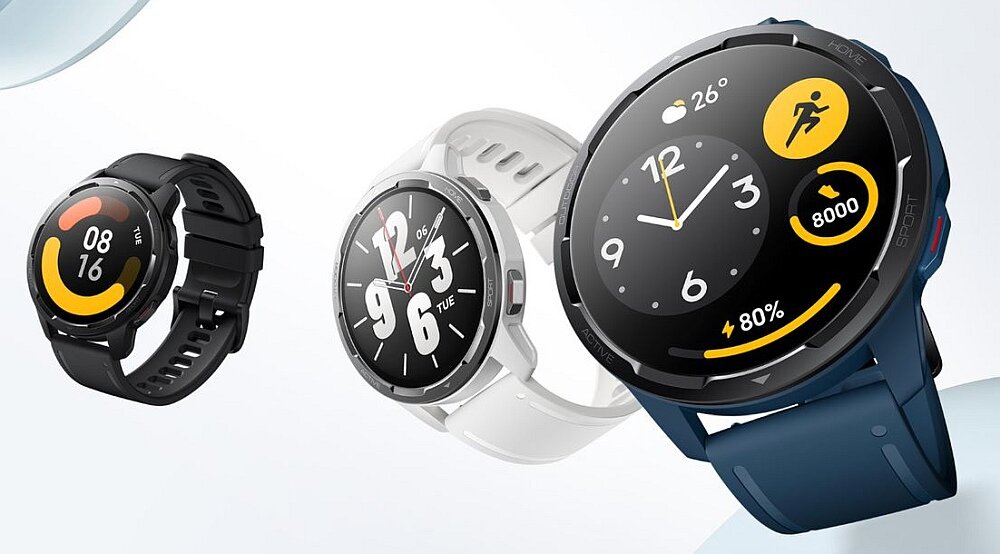 Smartwatch XIAOMI Watch S1 Active ekran bateria czujniki zdrowie sport pasek ładowanie pojemność rozdzielczość łączność sterowanie krew puls rozmowy smartfon aplikacja 