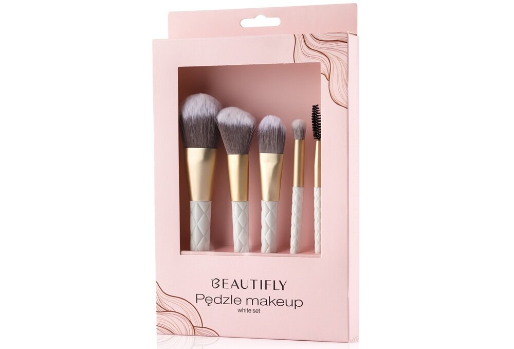 Zestaw pędzli do makijażu BEAUTIFLY B-Brushes Syntetyczny ułatwienie pracy, funkcjonalność i wygoda, łatwiejsza higiena