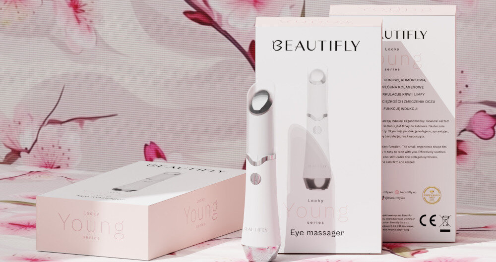Masażer do oczu BEAUTIFLY B-Looky glowice konstrukcja