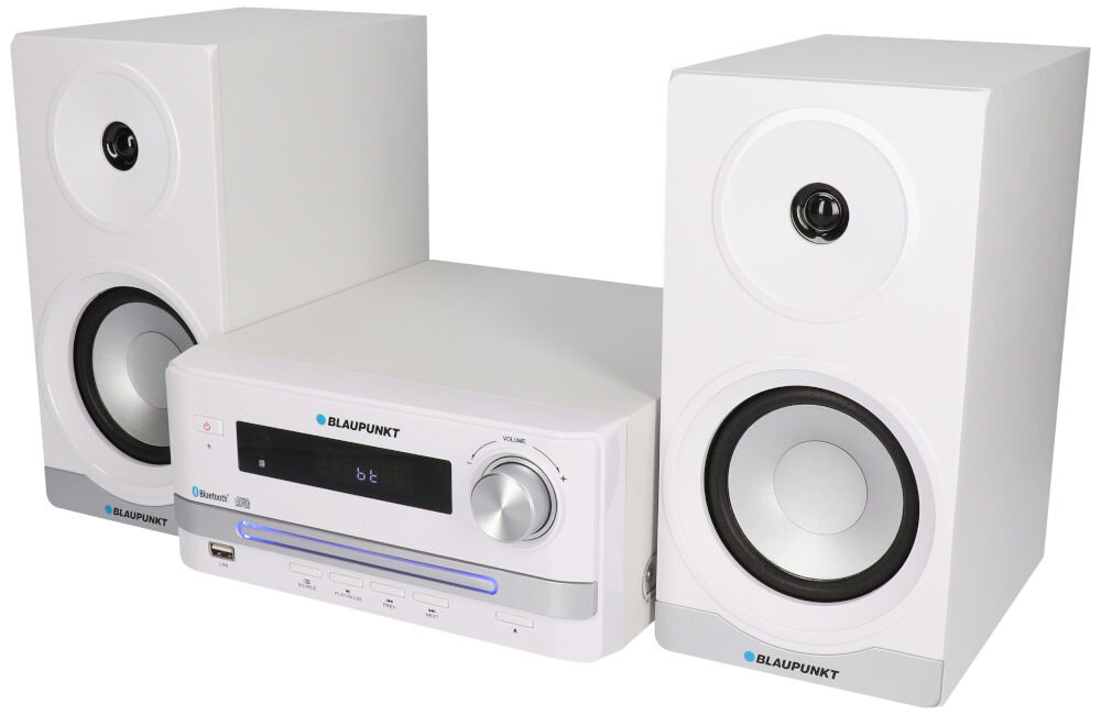 Wieża BLAUPUNKT MS16BT Biały equalizer, pop, rock, jazz, classic, dance, funkcja loudness, manualne dostrojenie basów i sopranów