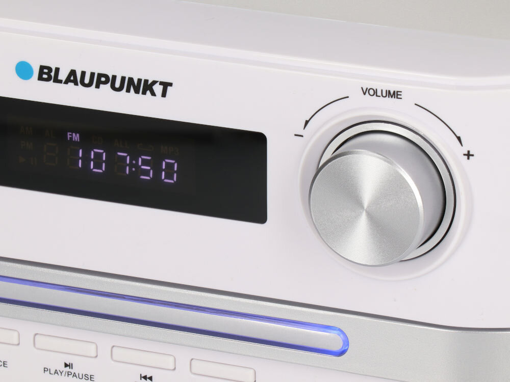 Wieża BLAUPUNKT MS16BT Biały radio fm, zapisanie 40 stacji, strojenie ręczne i automatyczne, stereo i mono