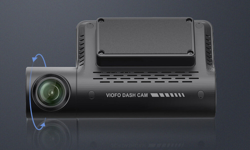 Wideorejestrator VIOFO A139 + kamera tylna + kamera wewnętrzna obiektyw obrót regulacja położenie