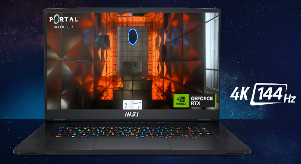 Laptop MSI Titan GT77HX 13VH-049PL ekran rozdzielczość przekątna tecnologie odświeżanie