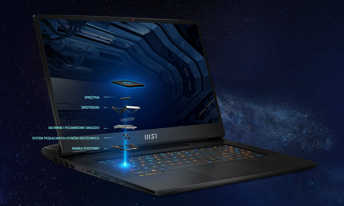 Laptop MSI Titan GT77HX 13VI-048PL klawiatura precyzja obsługa profil