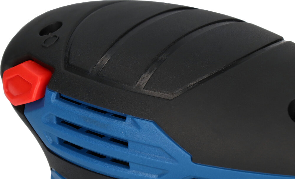 Szlifierka mimośrodowa BLAUPUNKT OS3010 solidna konstrukcja wysokiej jakosci materialy ergonomiczny design miekki uchwt z powloka SoftGrip ergonomicznie wyprofilowana obudowa