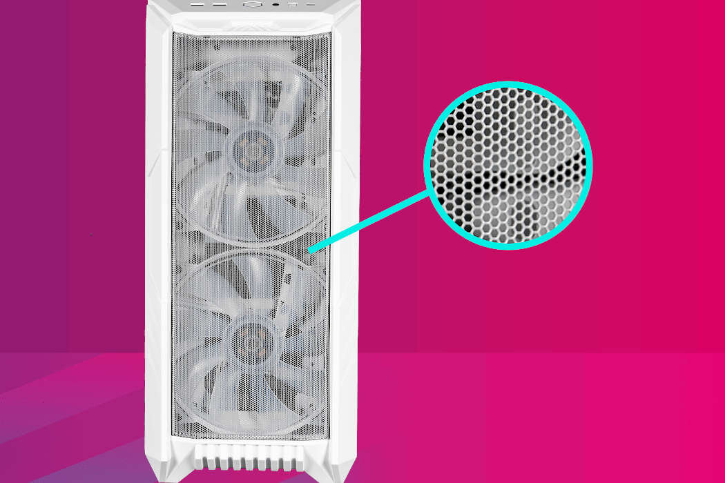 Obudowa COOLER MASTER HAF 500 Filtry montaż aranżowania kabli panel