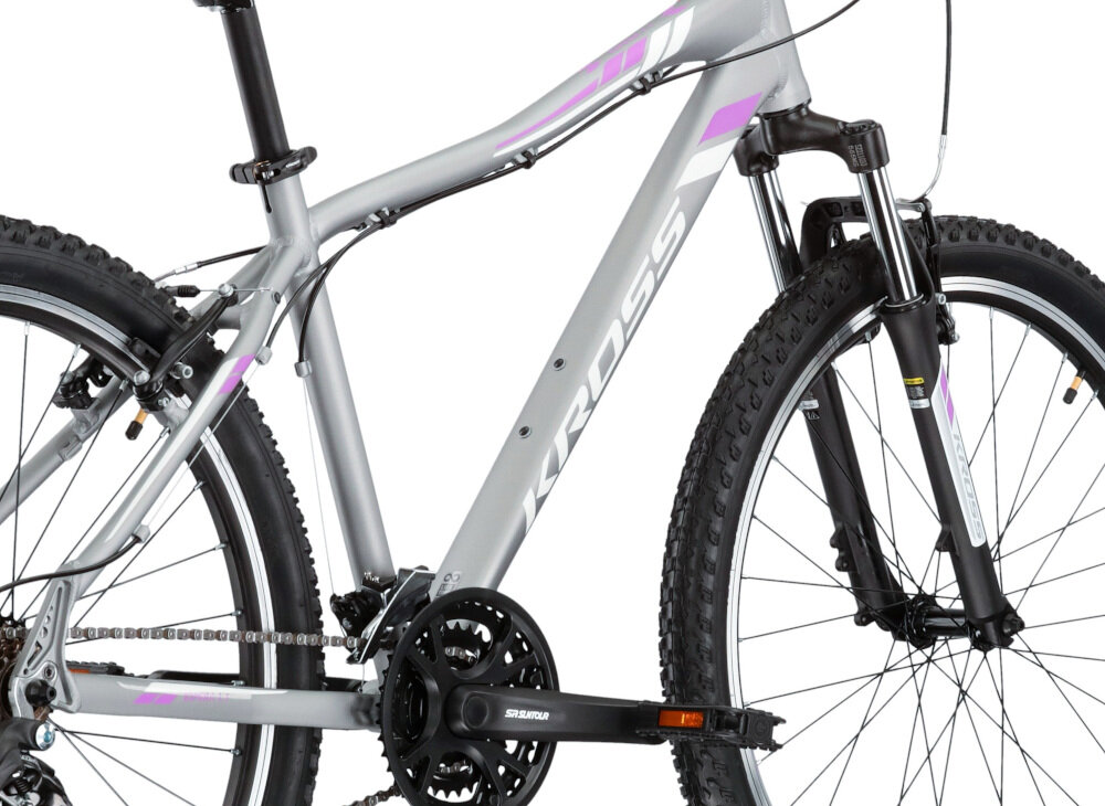 Rower górski MTB KROSS Espera 1.1 D17 27 cala damski Srebrny rama dożywotnia gwarancja najwyższej jakości