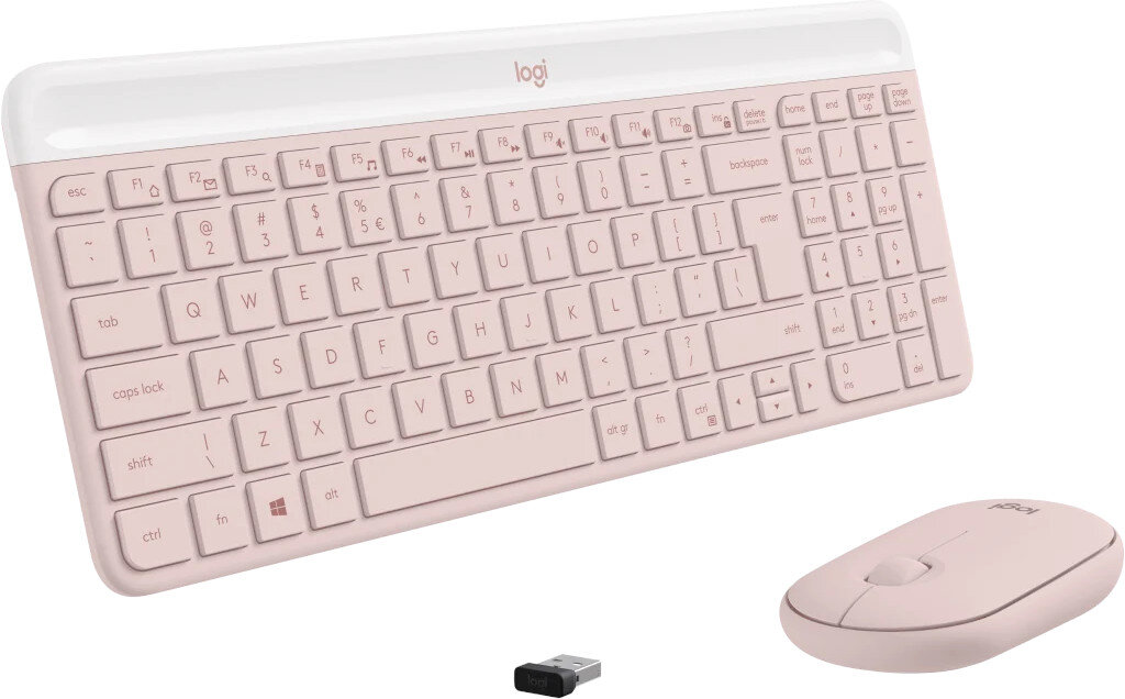 Zestaw LOGITECH MK470 Różowy minimalistyczna konstrukcja Niezawodność wygoda Elegancja minimalistyczny design Bezprzewodowa Wysoka wydajność