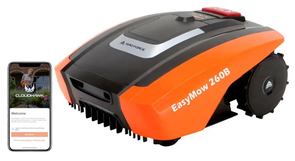 Robot koszący YARD FORCE YF-RE260 sterowanie Bluetooth zdalne sterowanie Wi-Fi Bluetooth aplikacja mobilna Mowap