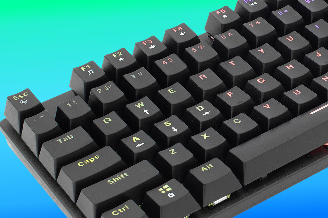 Klawiatura-WHITESHARK rozowy bok