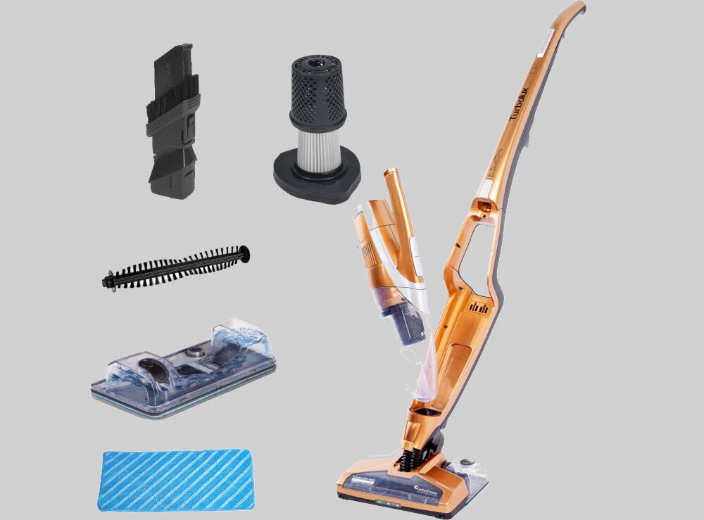 Odkurzacz TURBOTRONIC TT-LUX 900 Miedziany zestaw akcesoria komplet wyposazenie