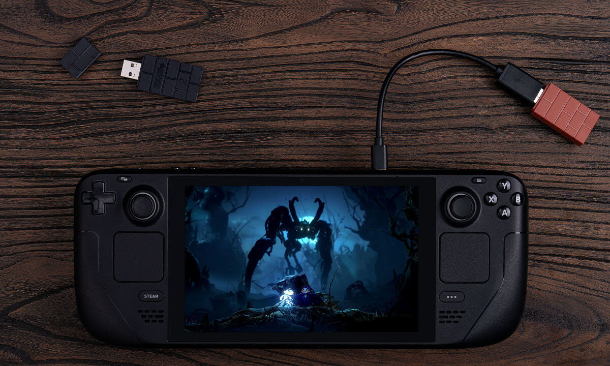 Adapter 8BITDO Wireless Adapter 2 Brązowy obsługa konfiguracja działanie podłączenie ustawienia