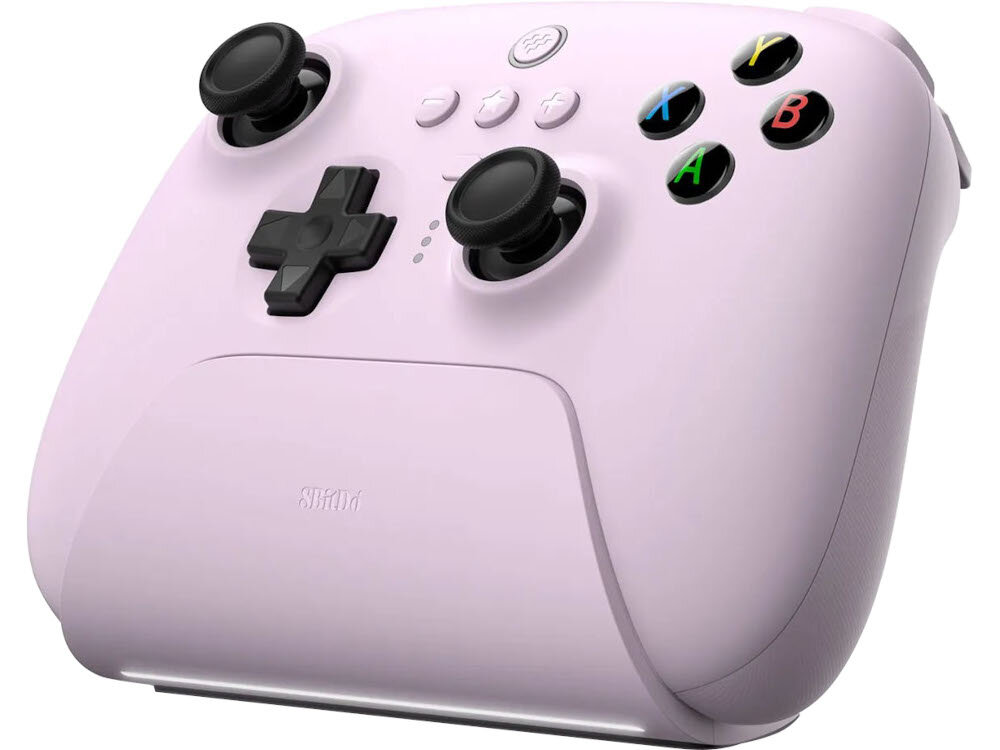 Kontroler 8BITDO Ultimate 2.4 g Różowy + Stacja ładująca konstrukcja układ obudowa kolor
