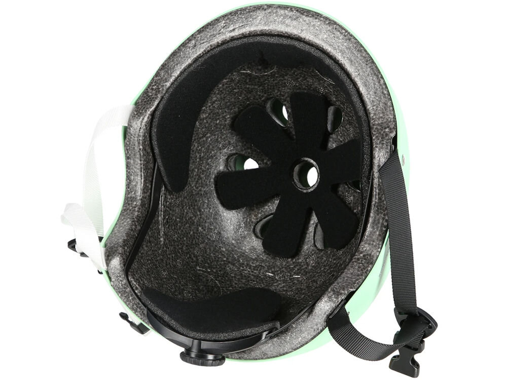 Kask NILS EXTREME MTW001 Miętowy (rozmiar M) wewnętrzna strona kasku ciemna pianka EPS amortyzacja otwory wentylacyjne