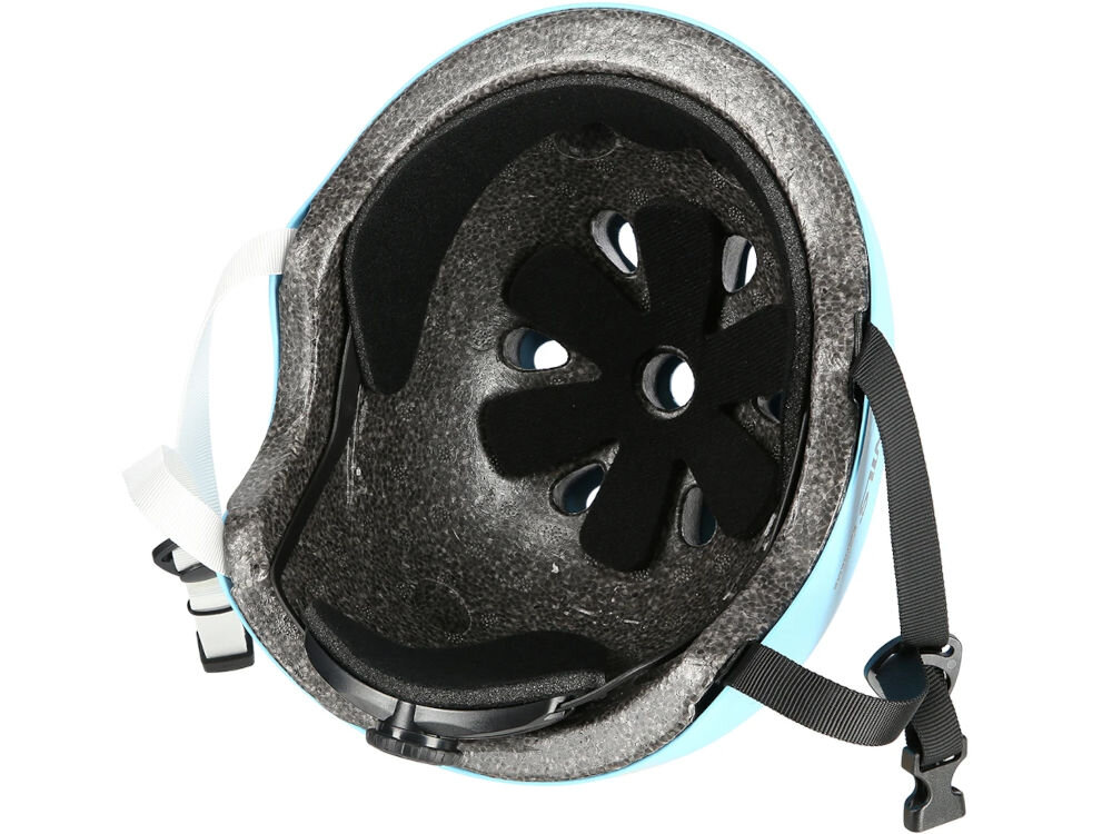 Kask NILS EXTREME MTW001 Niebieski (rozmiar S) wewnętrzna strona kasku ciemna pianka EPS amortyzacja otwory wentylacyjne